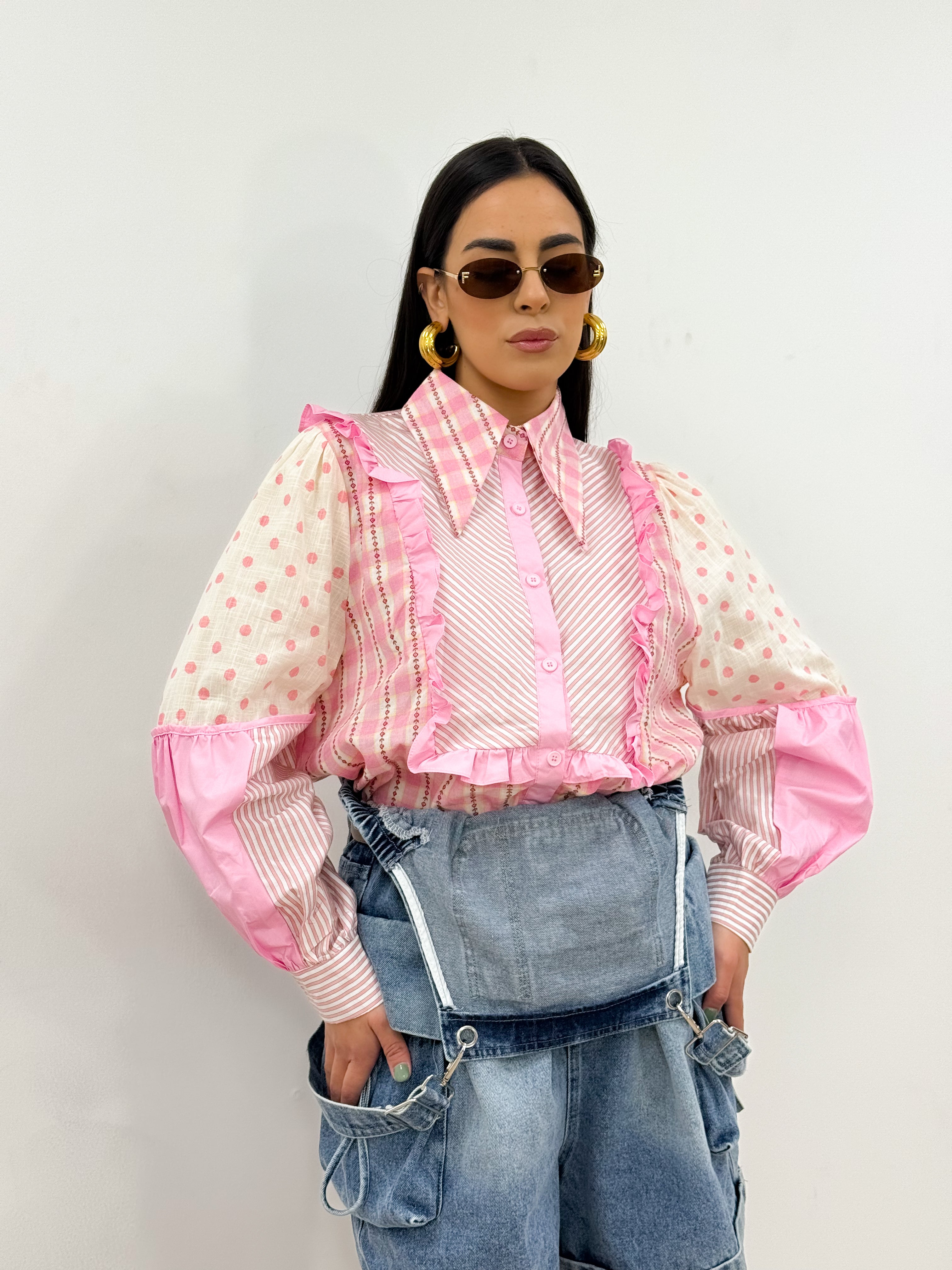 Camicia DOLCE MIX rosa
