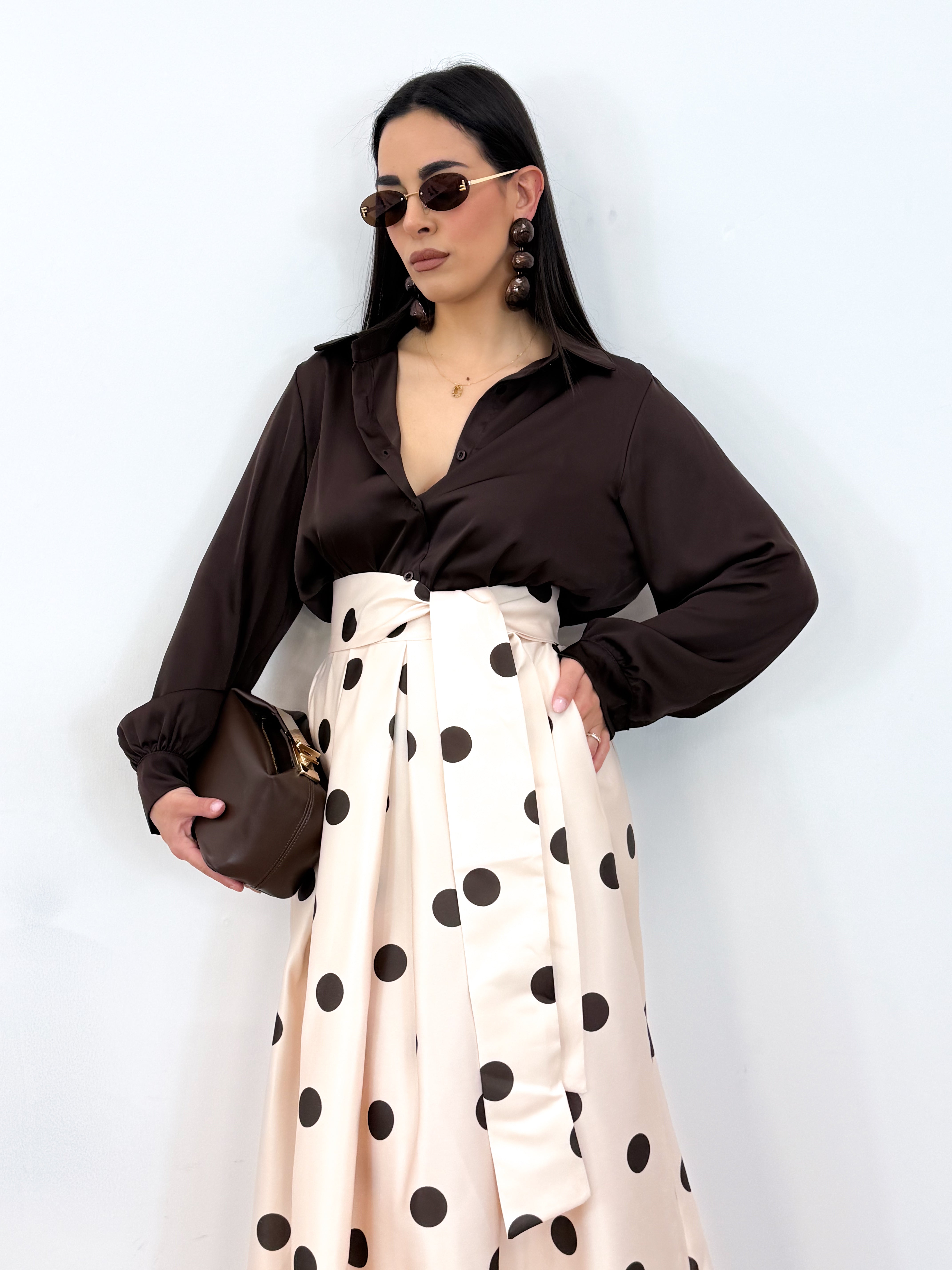 Camicia moka elegance
