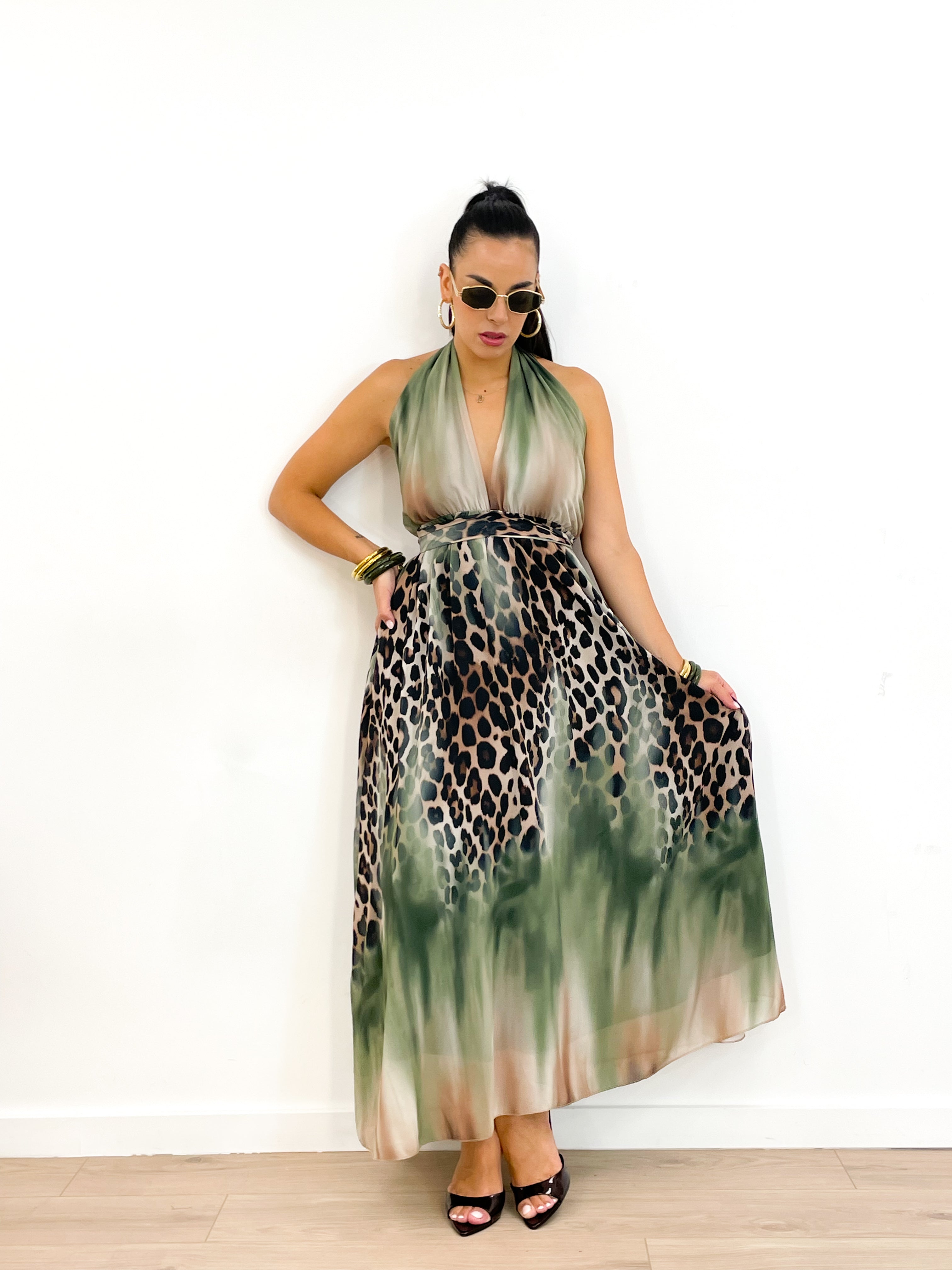 Abito JUNGLE NIGHT verde