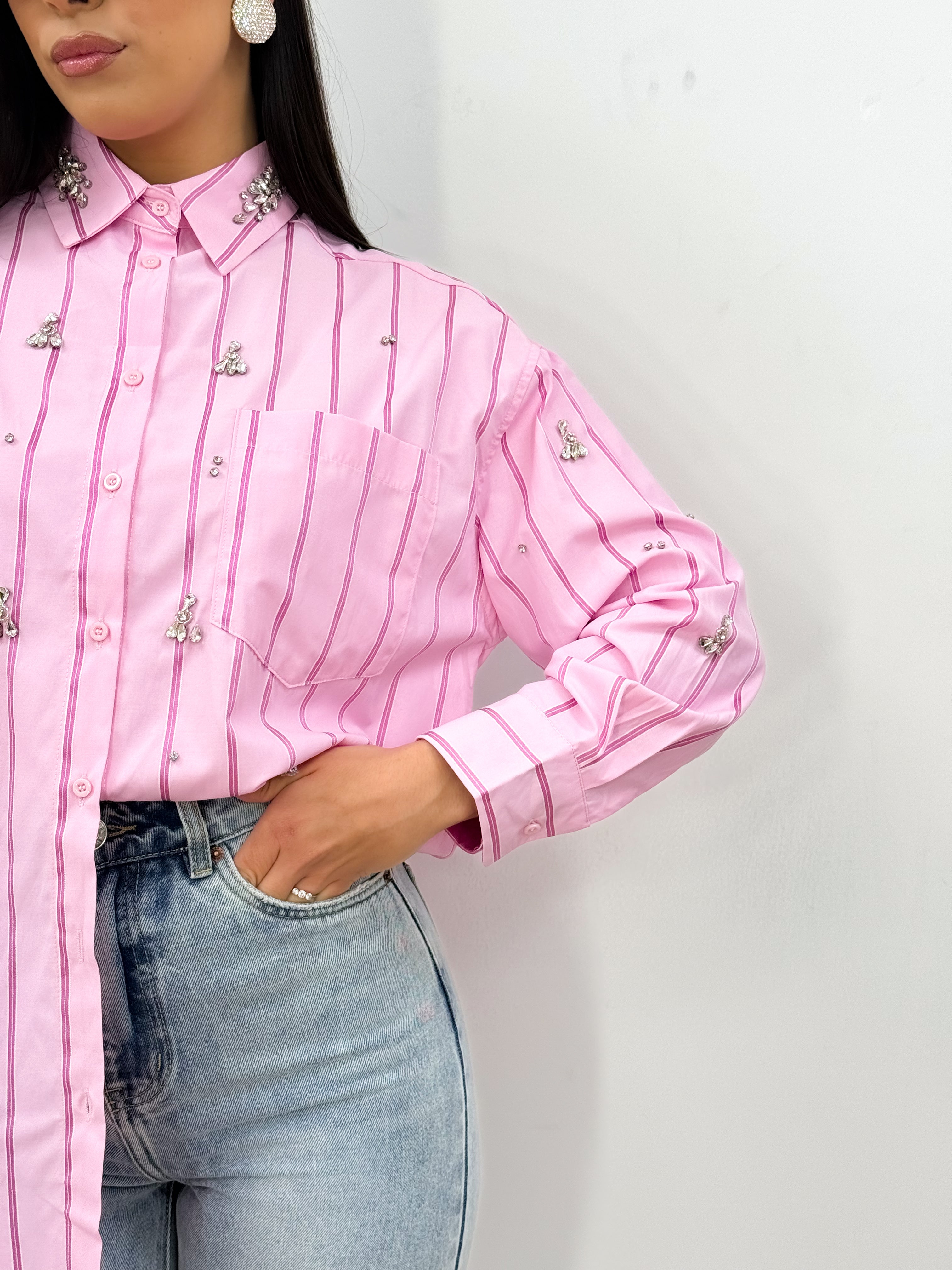 Camicia SHINE rosa