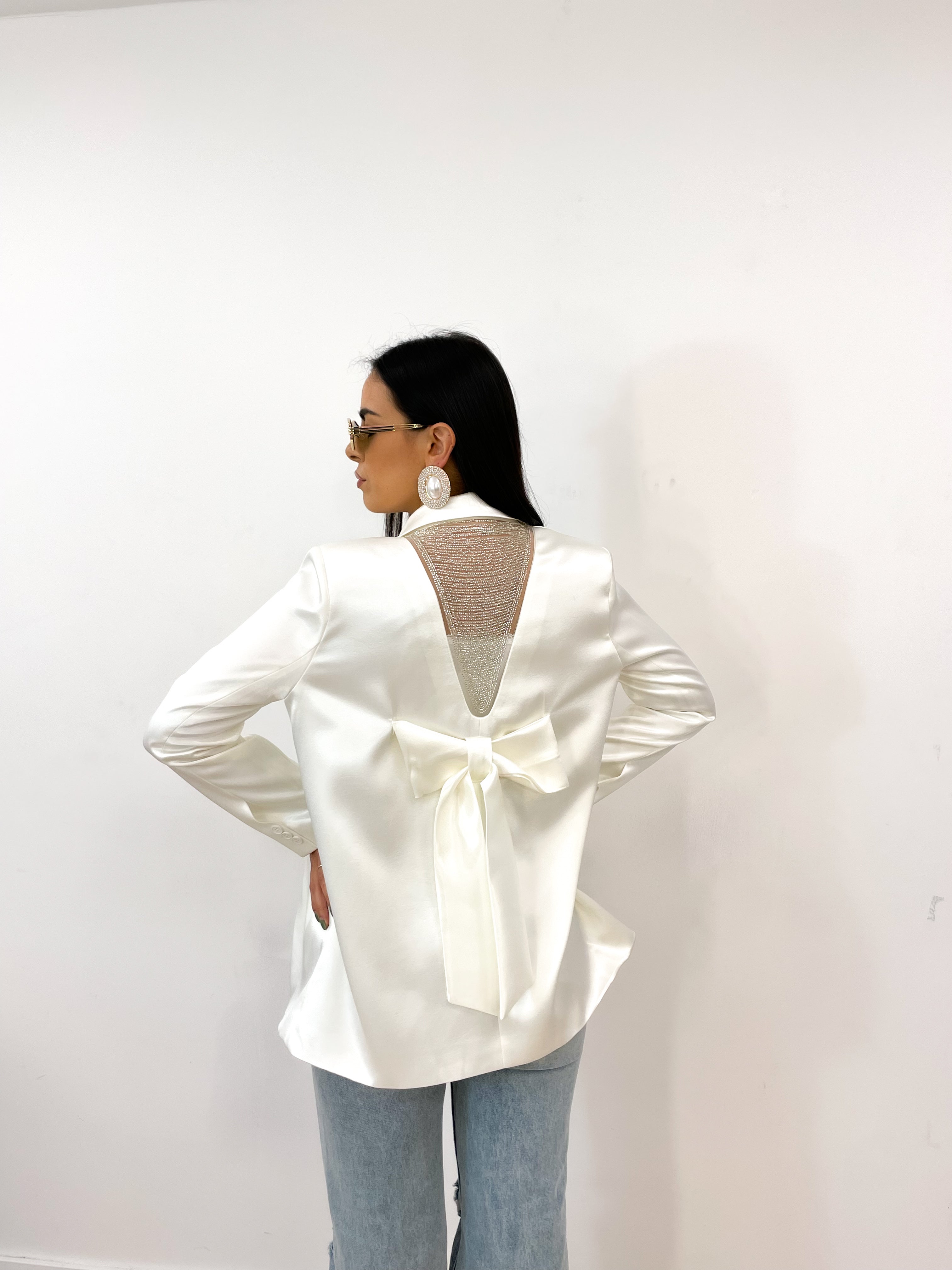 Giacca LUCE DI SETA bianco