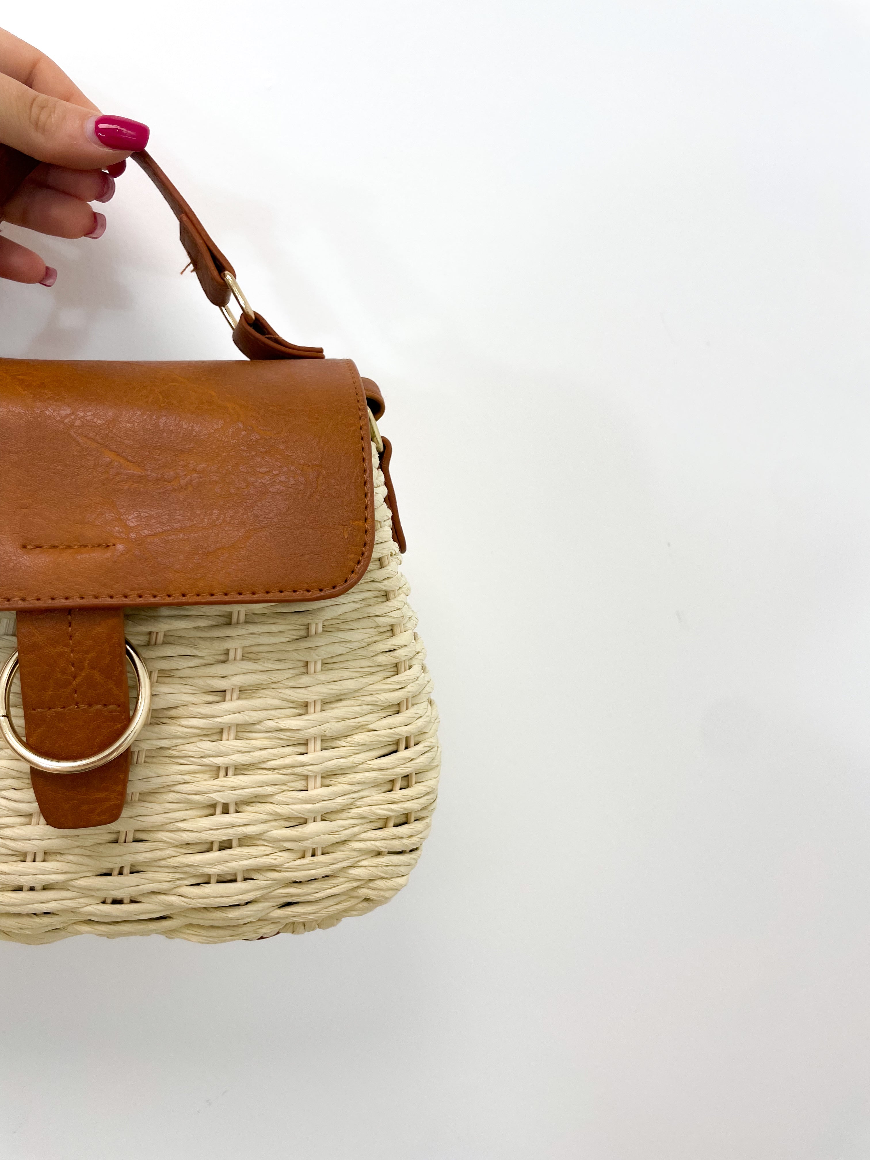 Borsa rafia panna