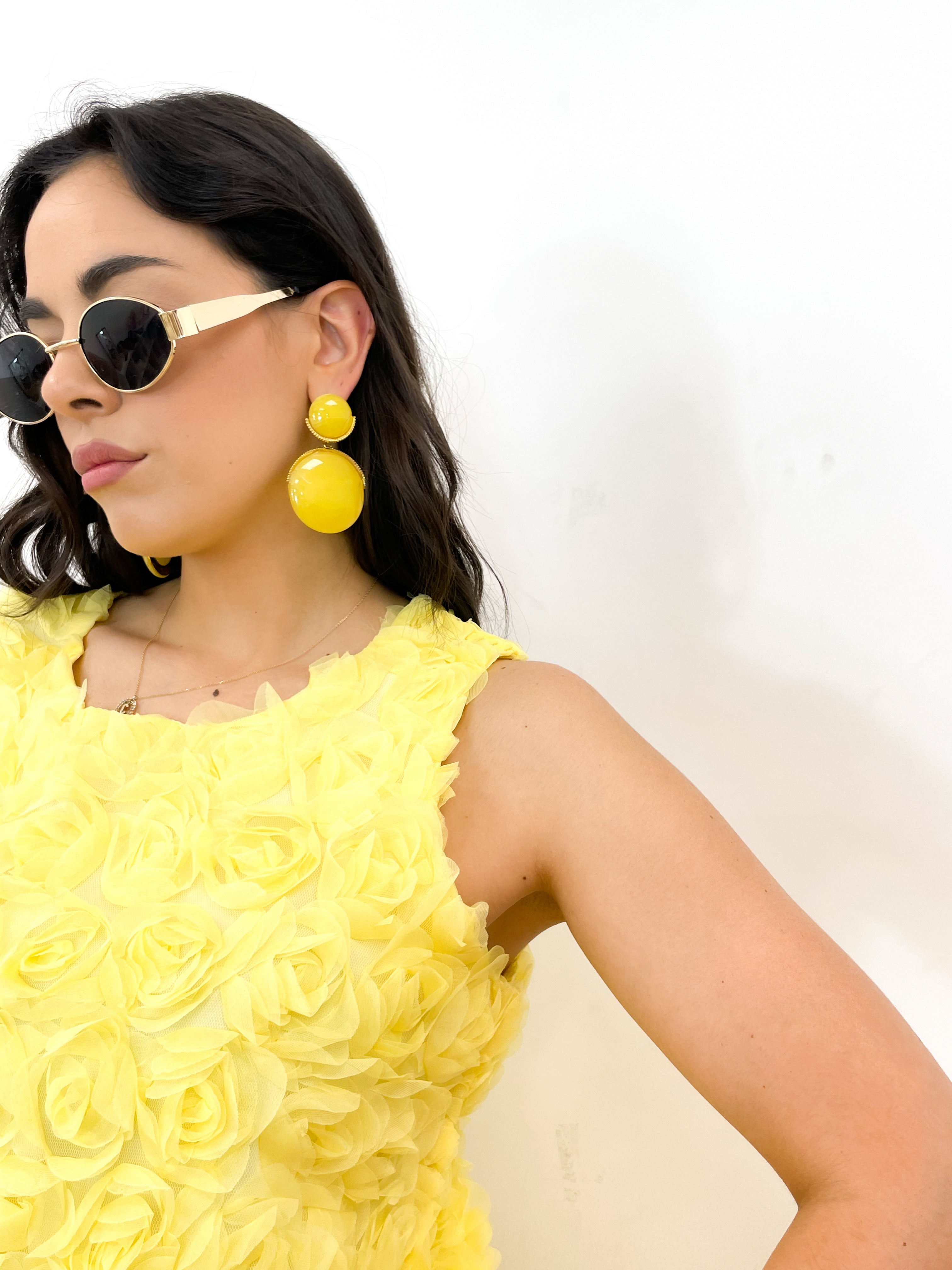 Orecchini pendente giallo