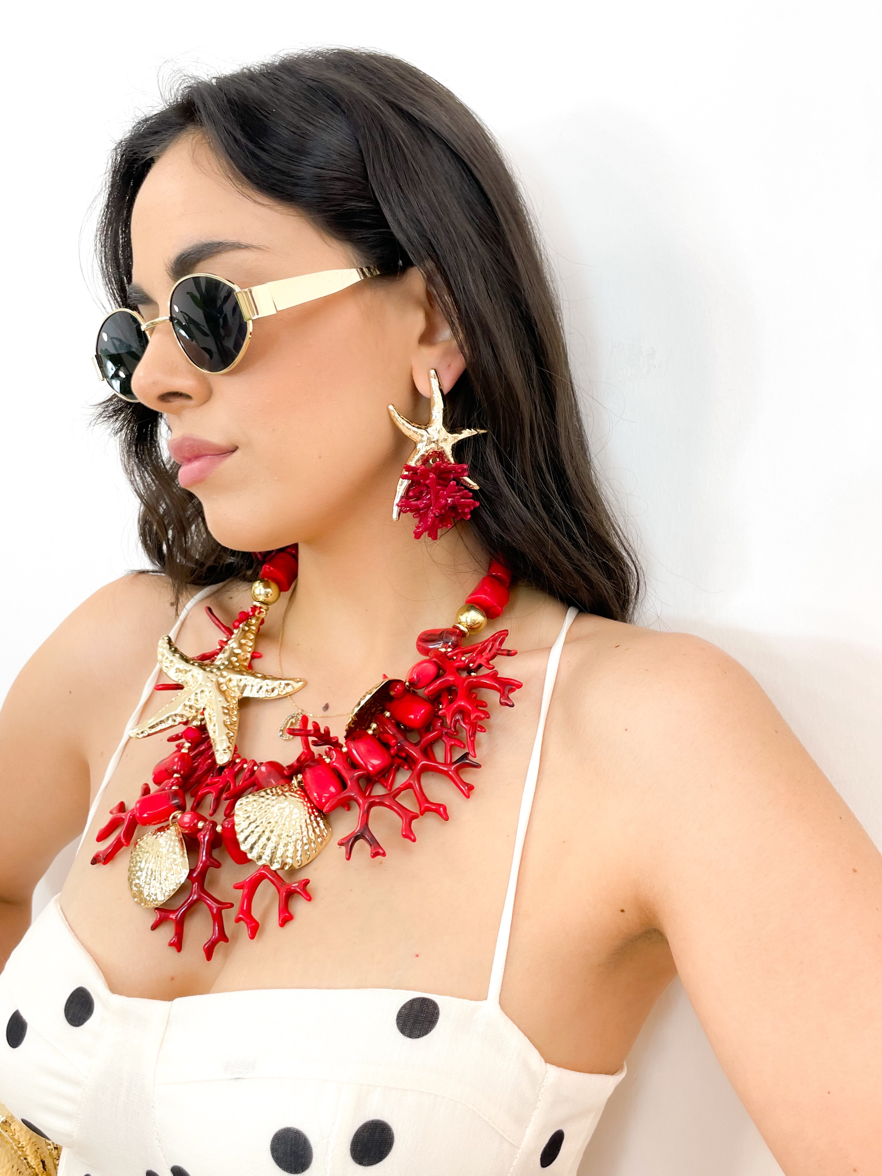 Collana marina corallo