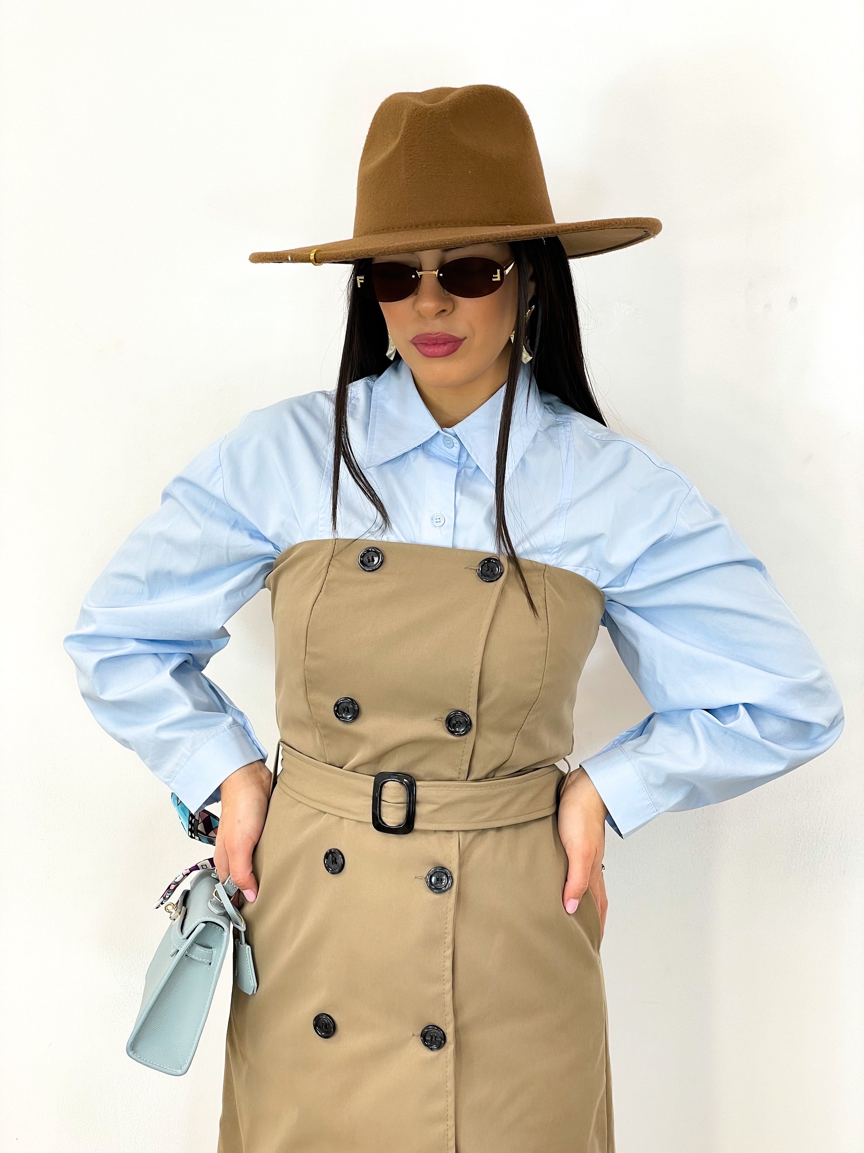Abito Trench Cammello