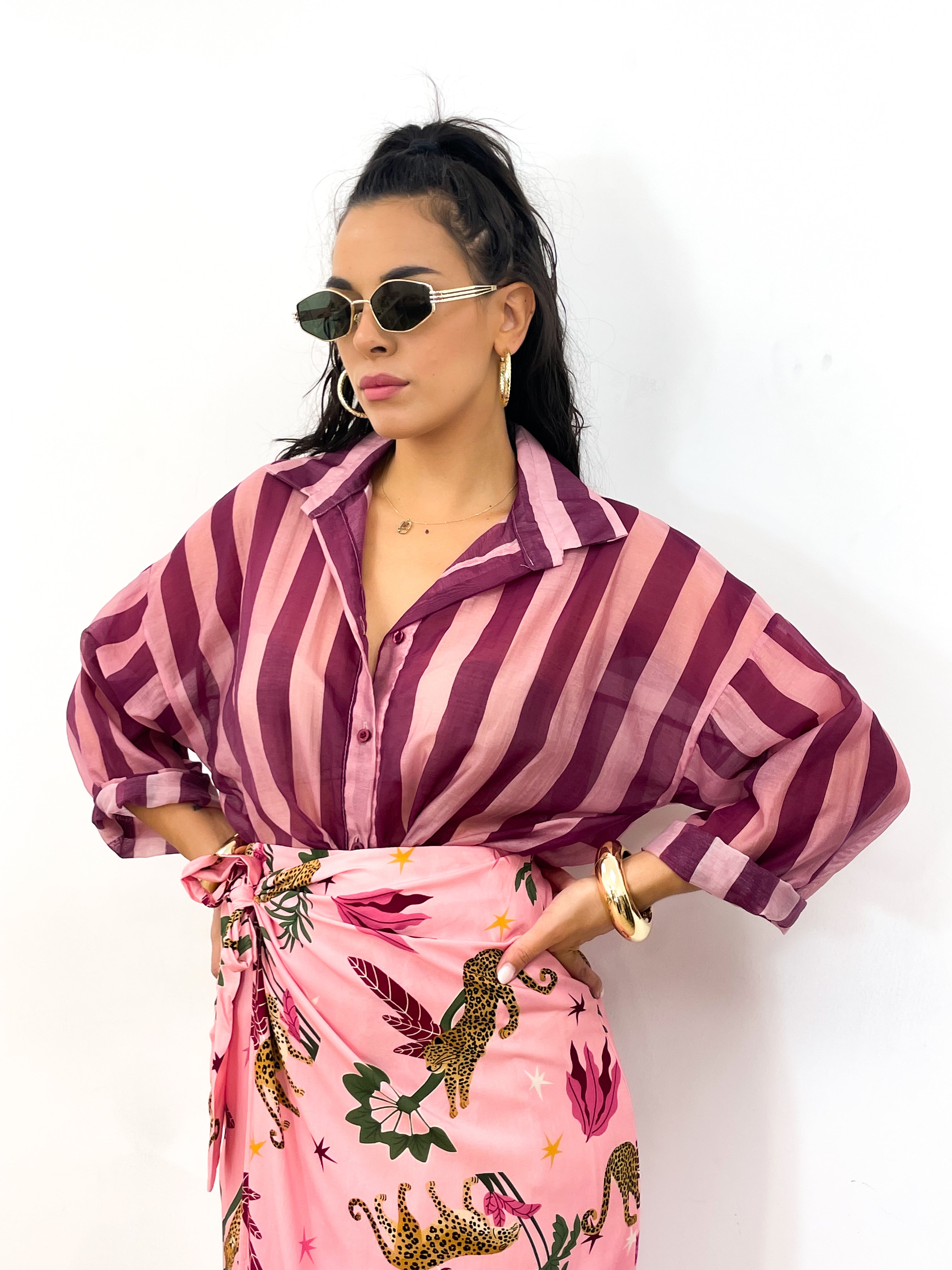 Camicia DOLL rosa/malva