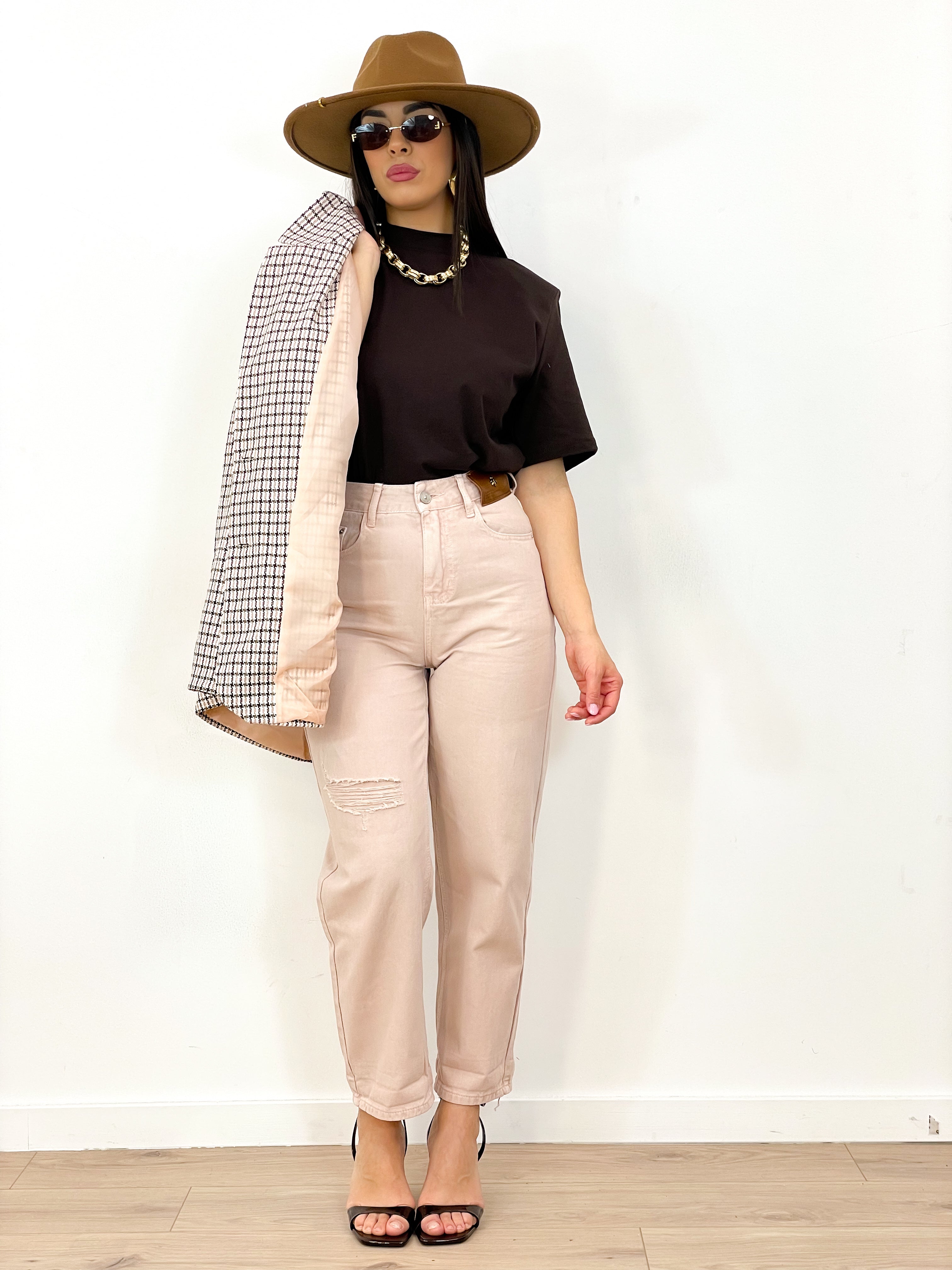 Jeans 58016 rosa Cipria