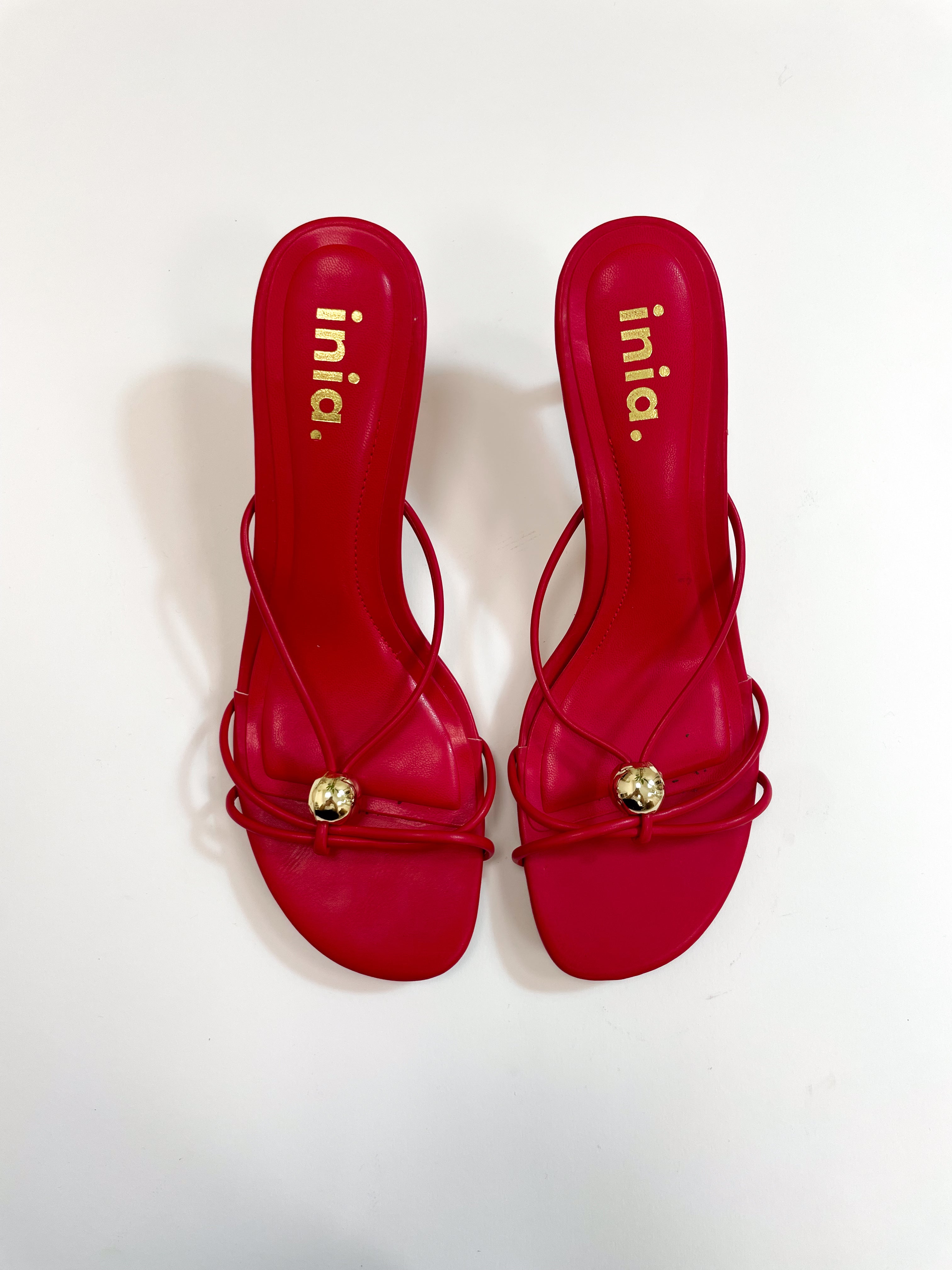 Sandali ecopelle rosso