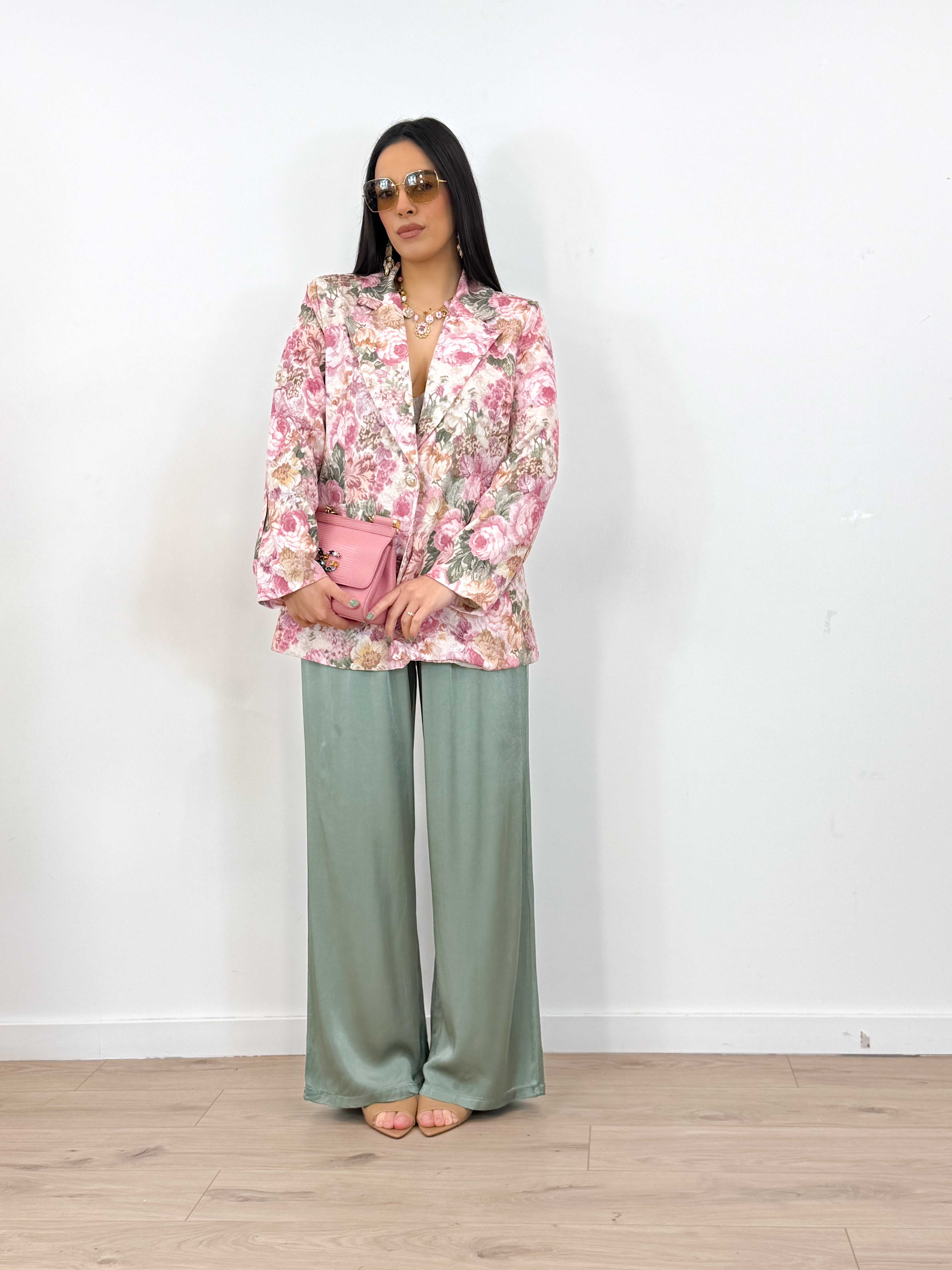 Pantalone TROPEA verde salvia