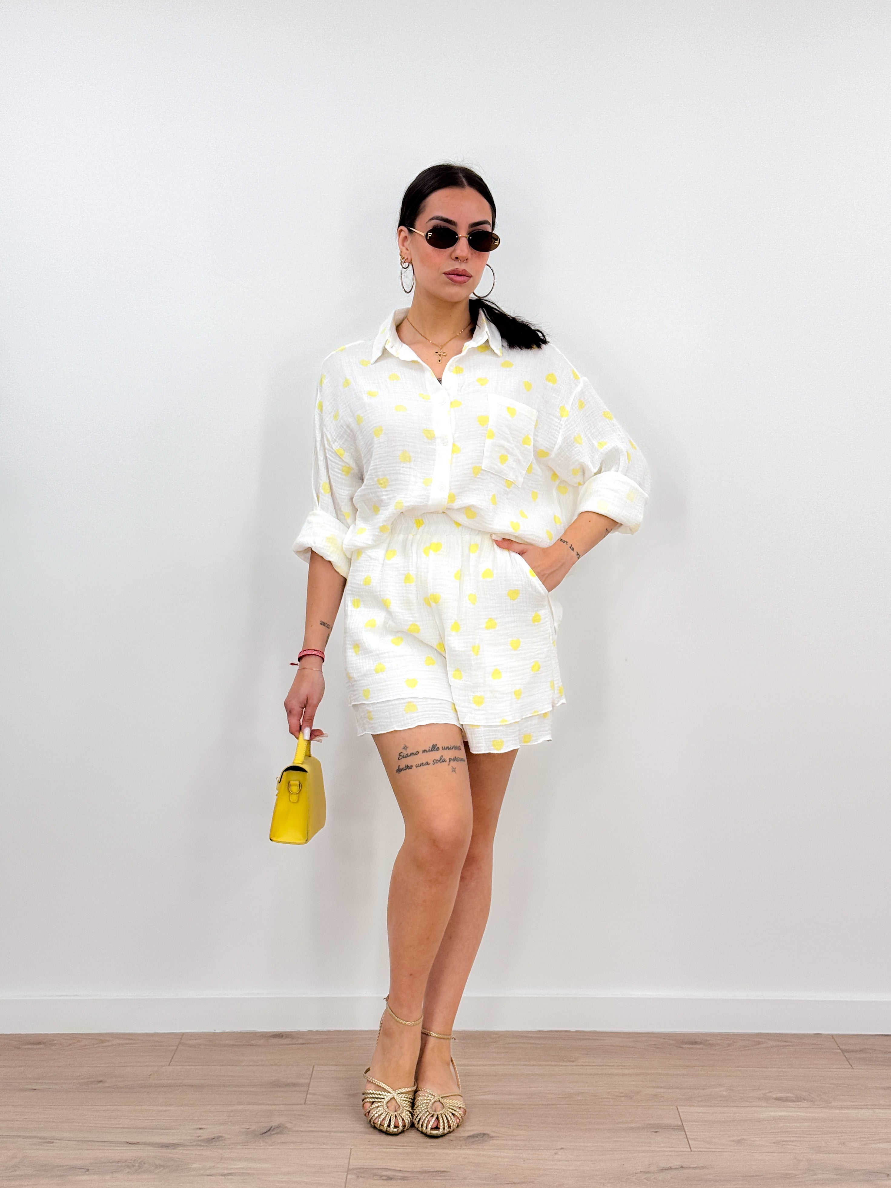 Coordinato Cuori GIALLO