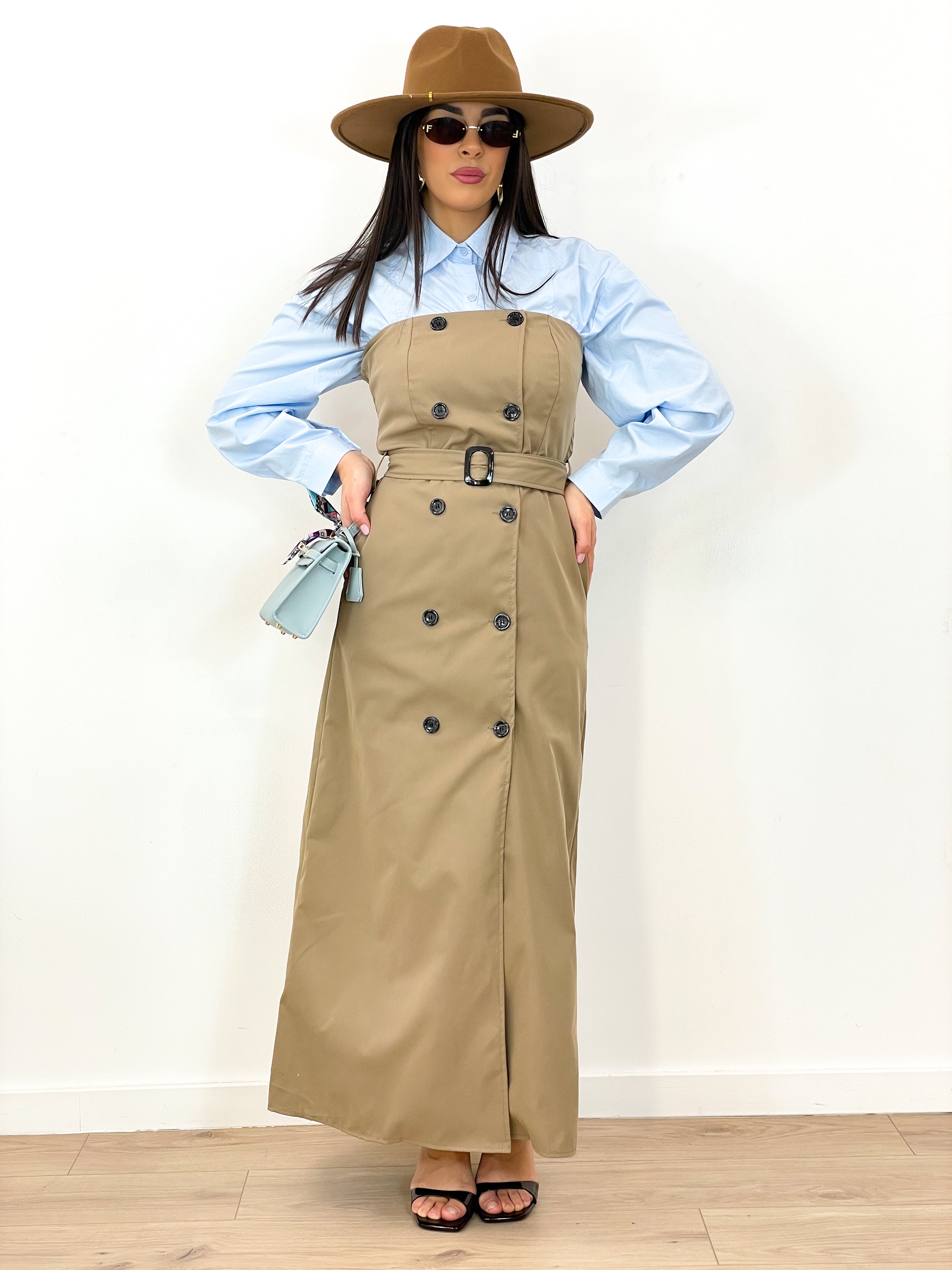 Abito Trench Cammello