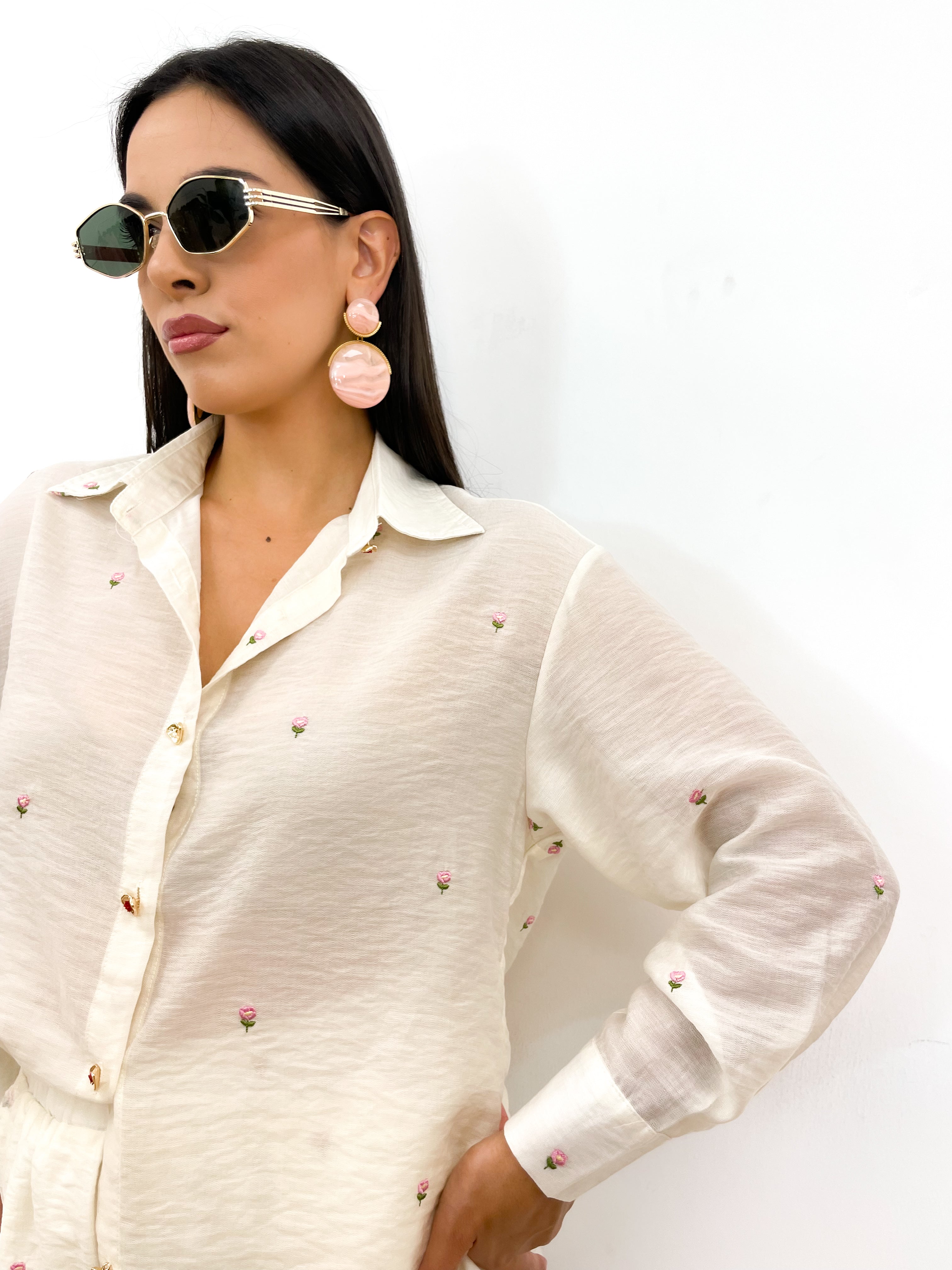 Coordinato TINY ROSE panna