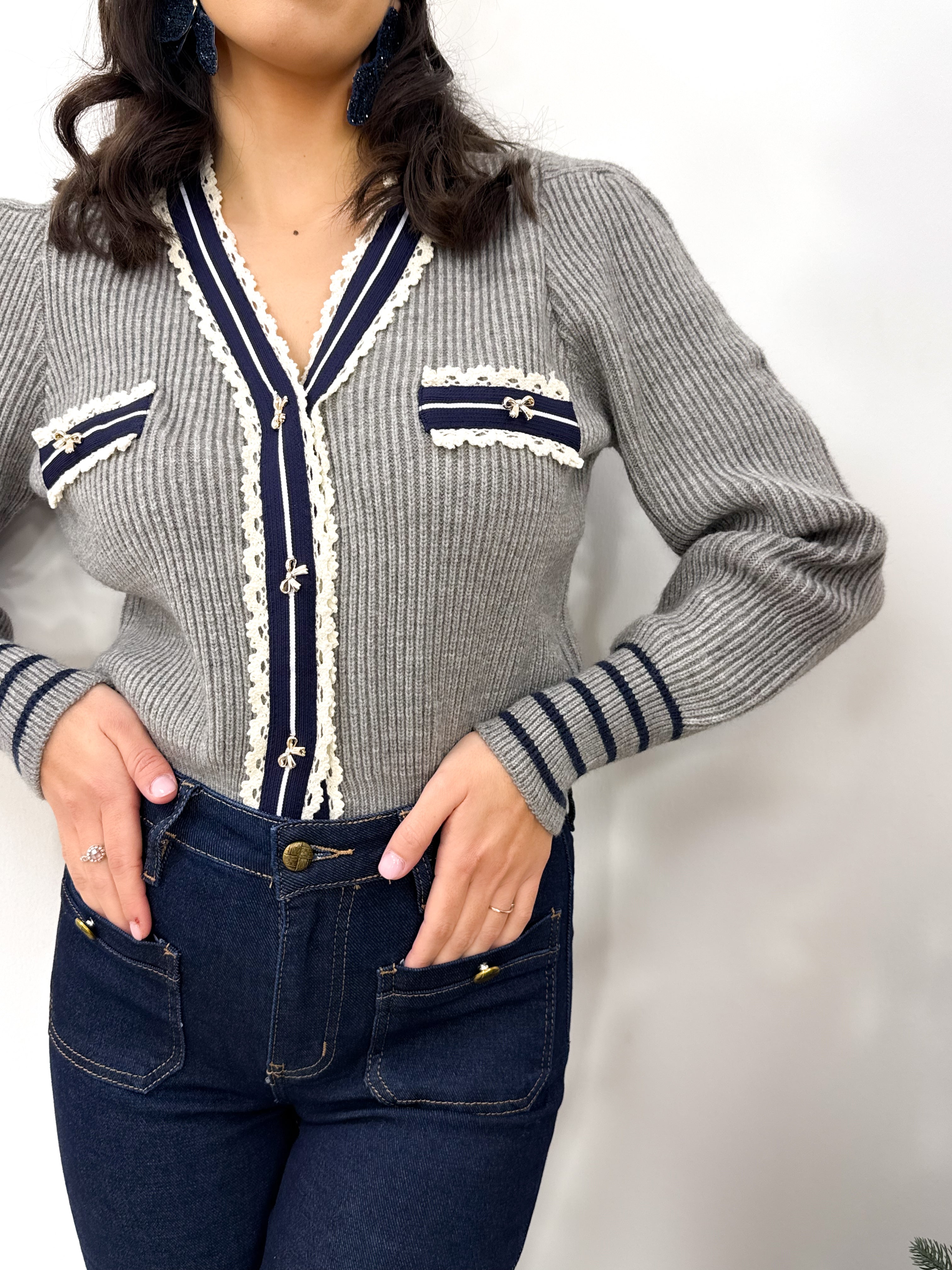 Cardigan Sweet Grigio