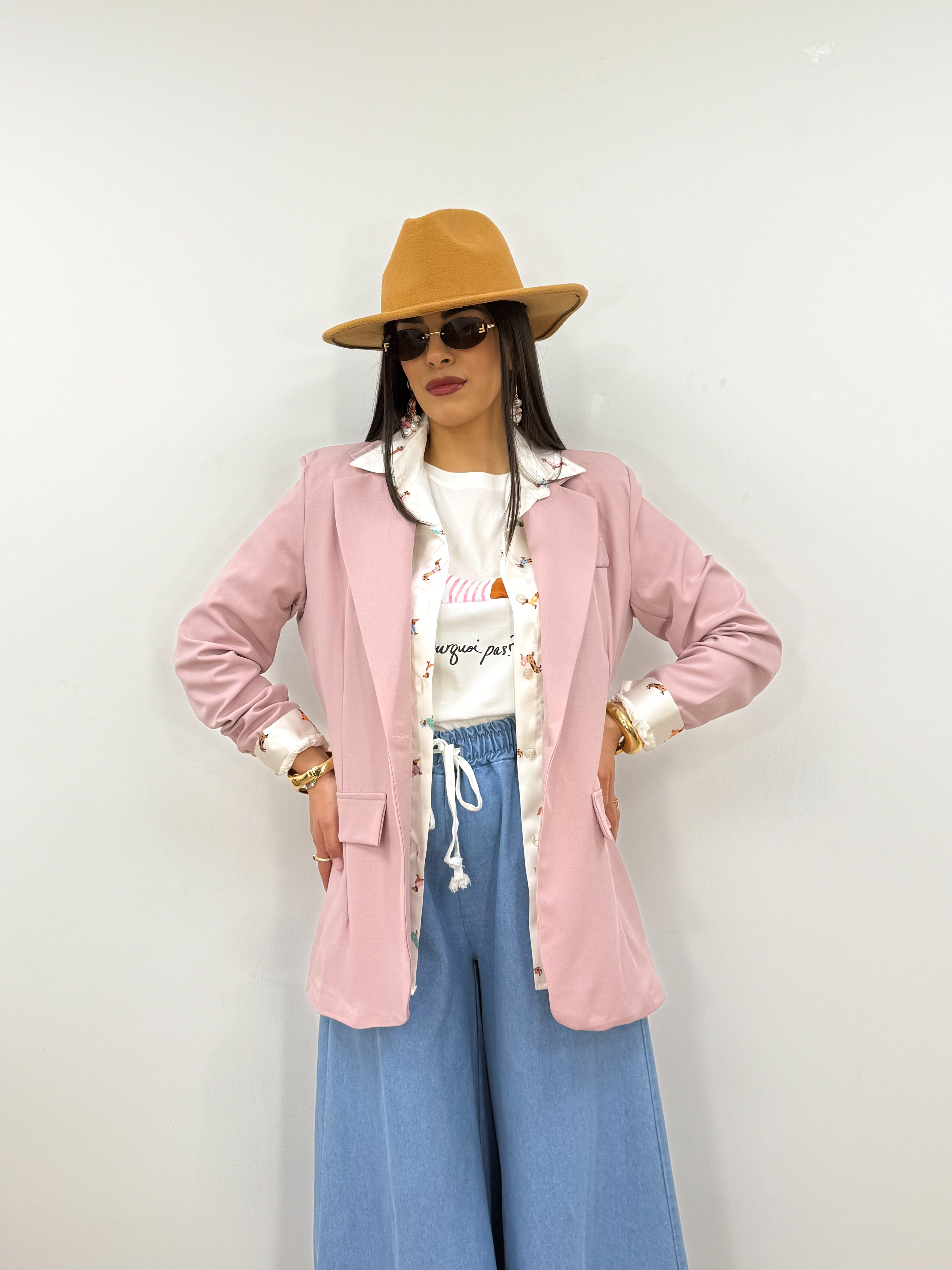 Blazer Basic Rosa