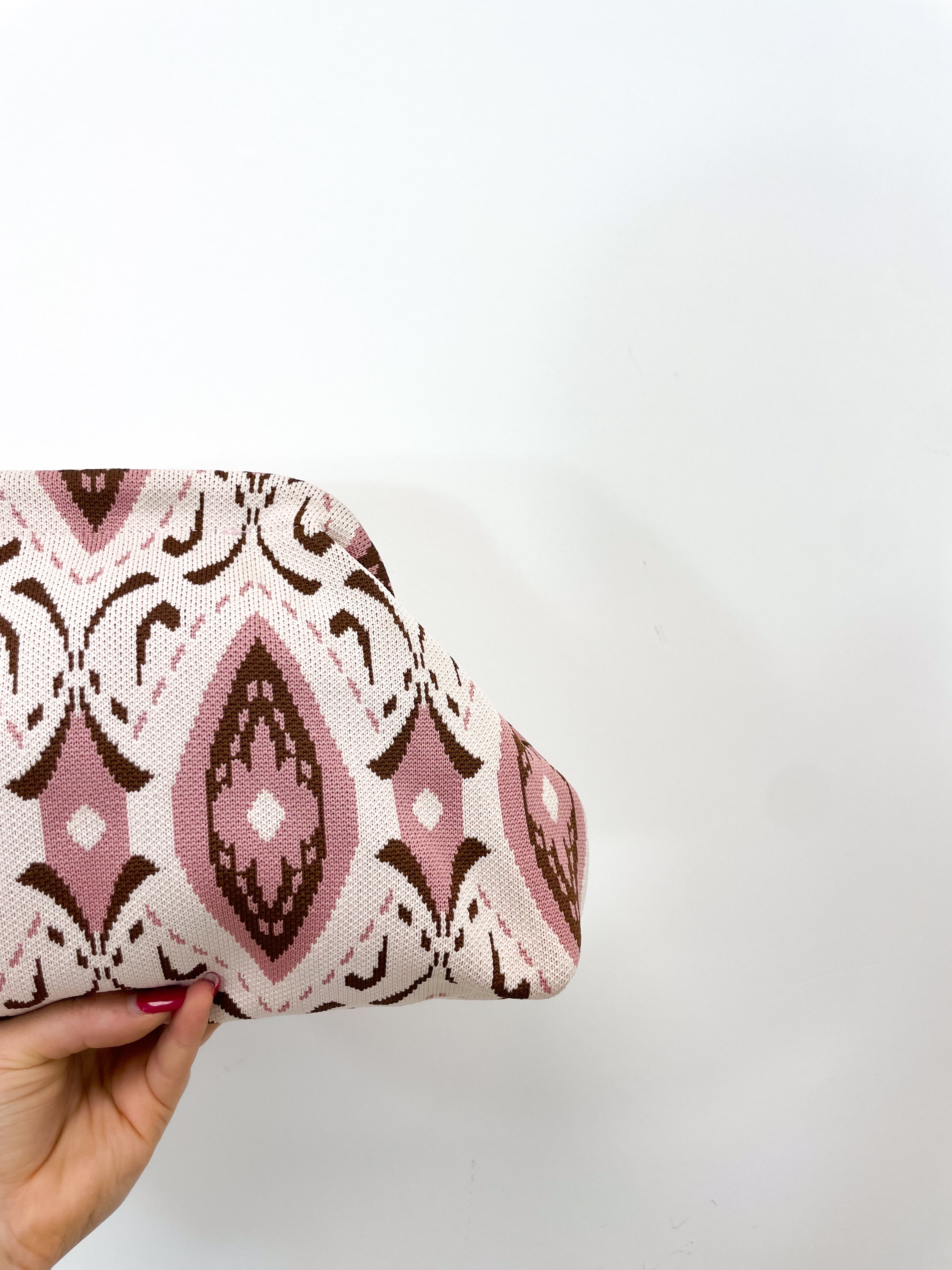 Clucth rosa/marrone