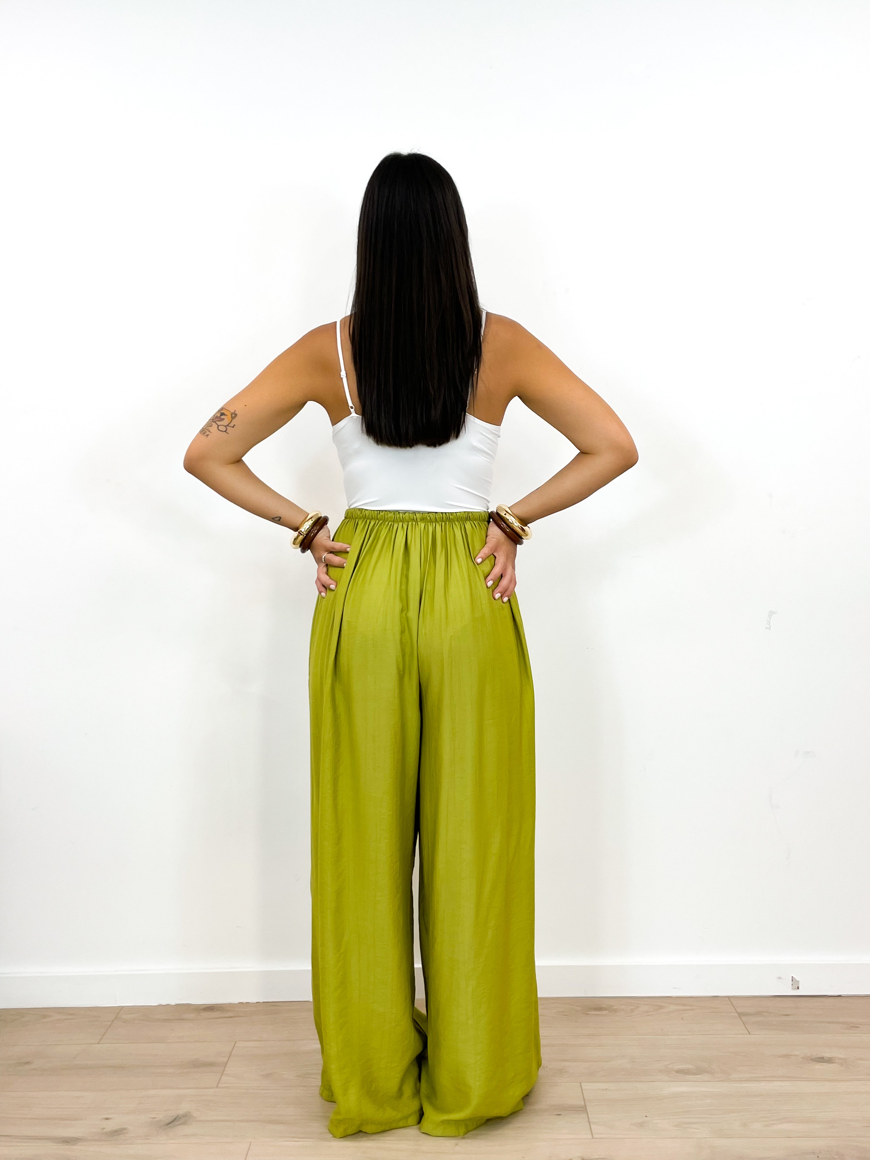 Pantalone AMBER verde acido