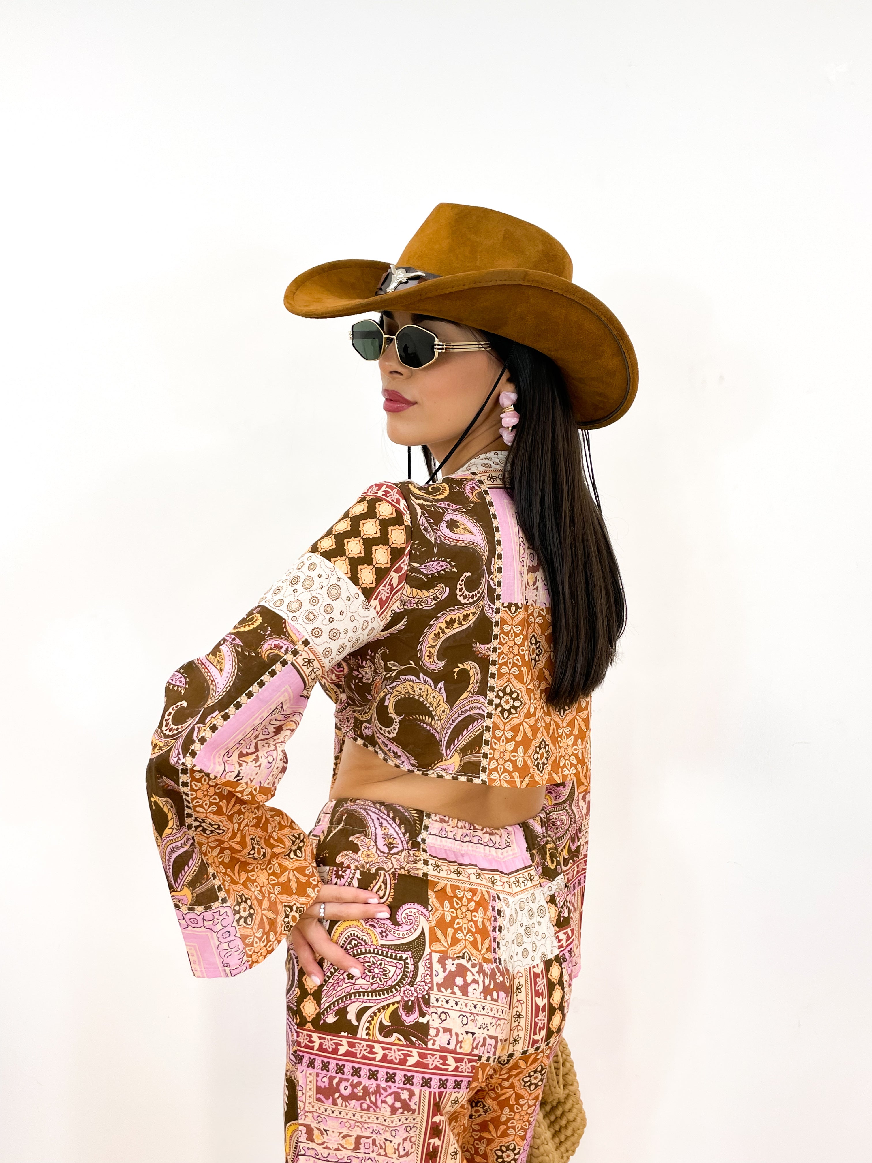 Coordinato mosaico boho cammello