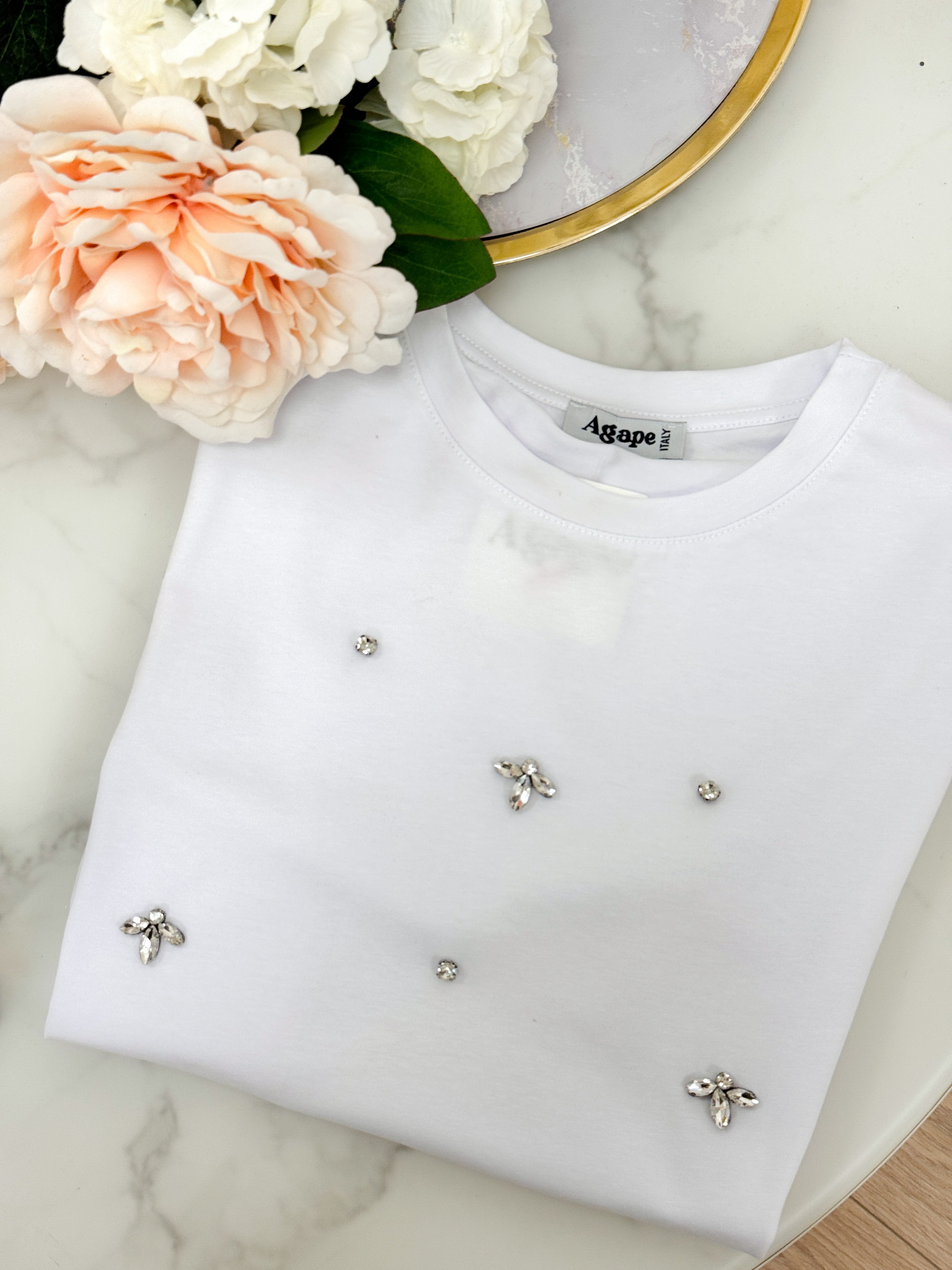 T-Shirt Diamond BIANCO