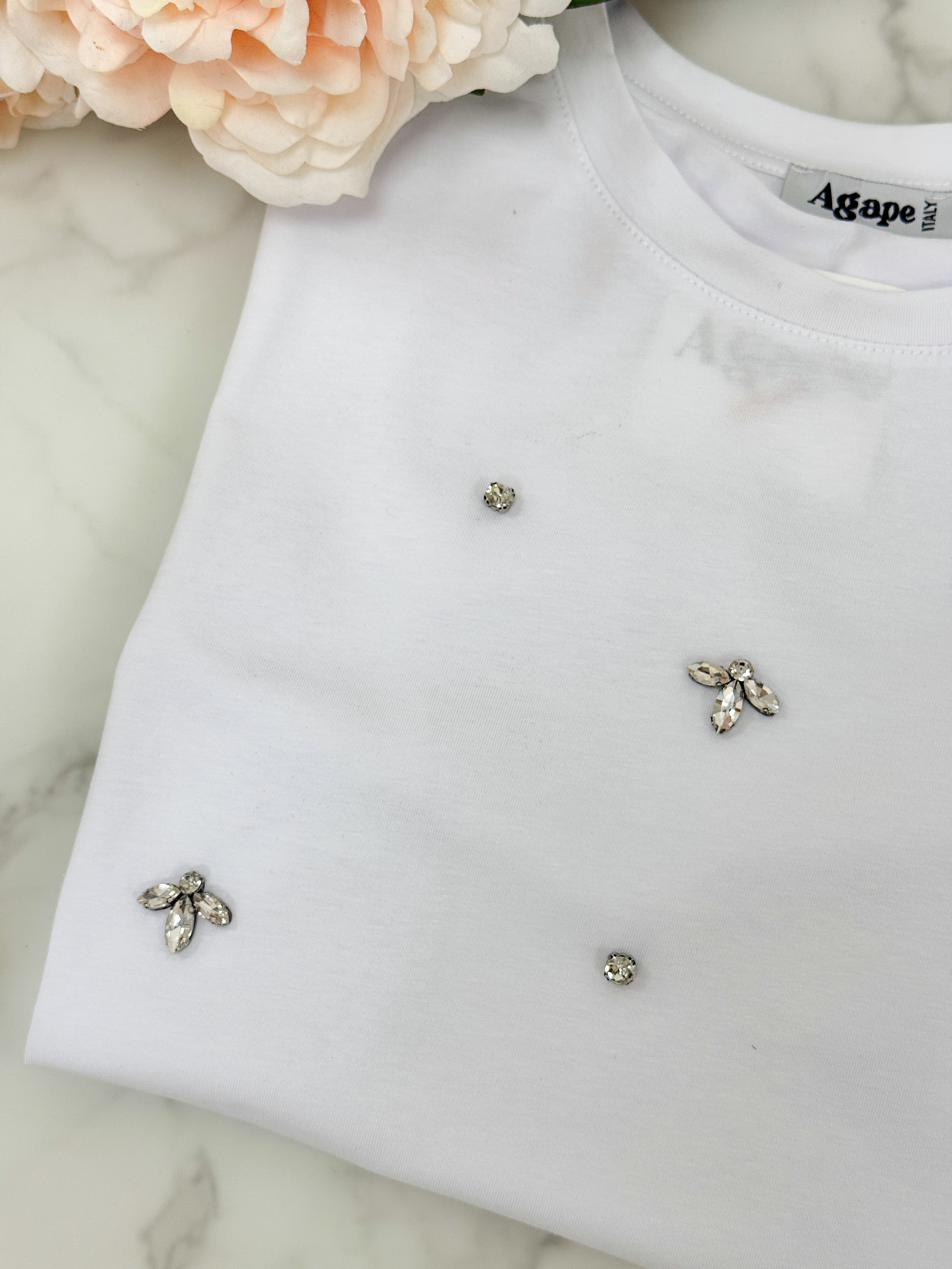 T-Shirt Diamond BIANCO